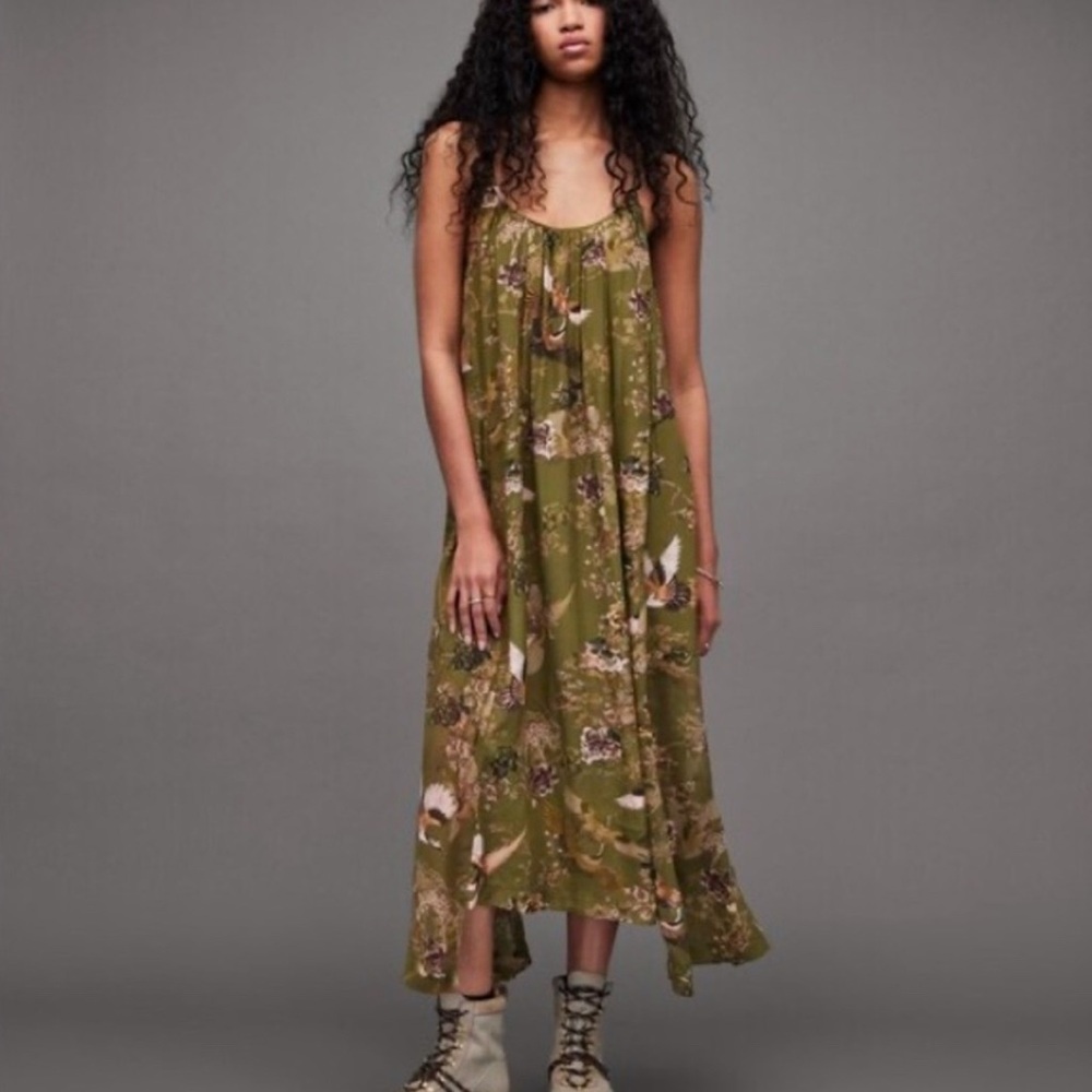 Allsaints Areena racerback Maxi Dress